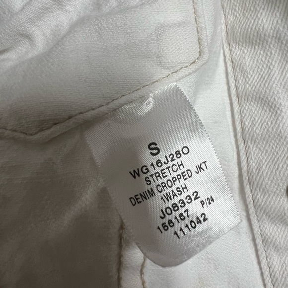 Calvin Klein cropped denim jean jacket size Small - Picture 7 of 12